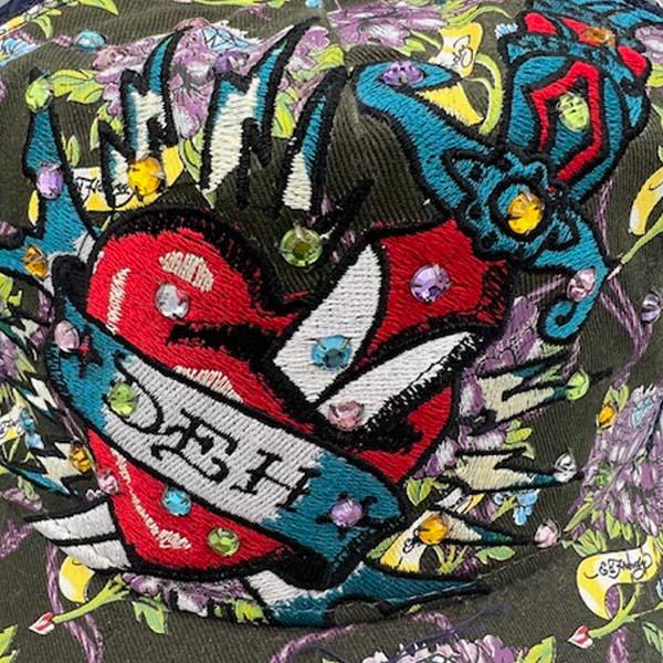 Ed Hardy エドハーディー キャップ Cap Heart Cropped Ed Hardy エドハーディー キャップ Cap Heart Cropped