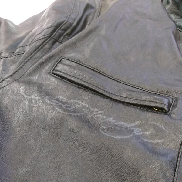 Ed Hardy（エド・ハーディー） メンズ Ed Hardy PU レザー ライダース