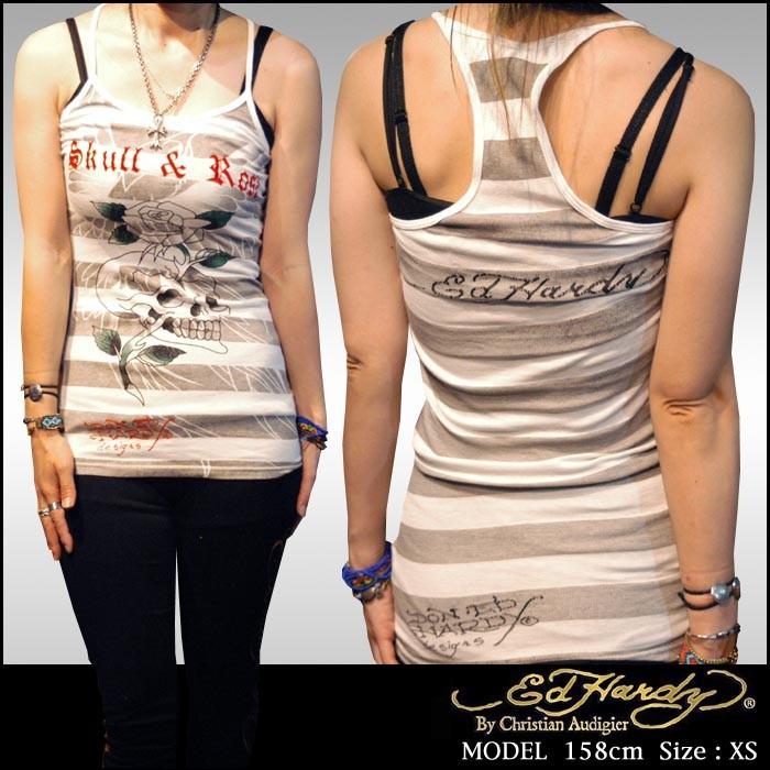 エドハーディ　タンクトップ セール】Ed Hardy タンクトップ ロング丈（タンクトップ）｜Ed