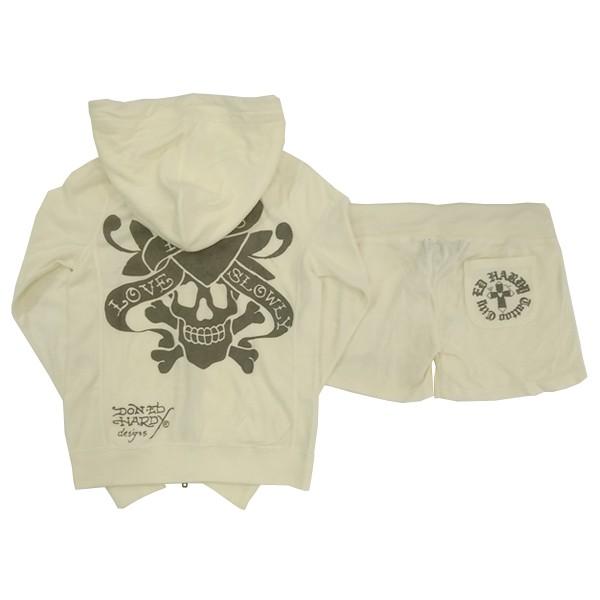 エドハーディー レディース 長袖 パイル セットアップ Ed Hardy Love Kills Slowly ホワイト ラブキル ファッション ハイブランド カジュアル スタイル パーカー Edhardy Womens007 セレクトショップ クルーズ世田谷 通販 Yahoo ショッピング