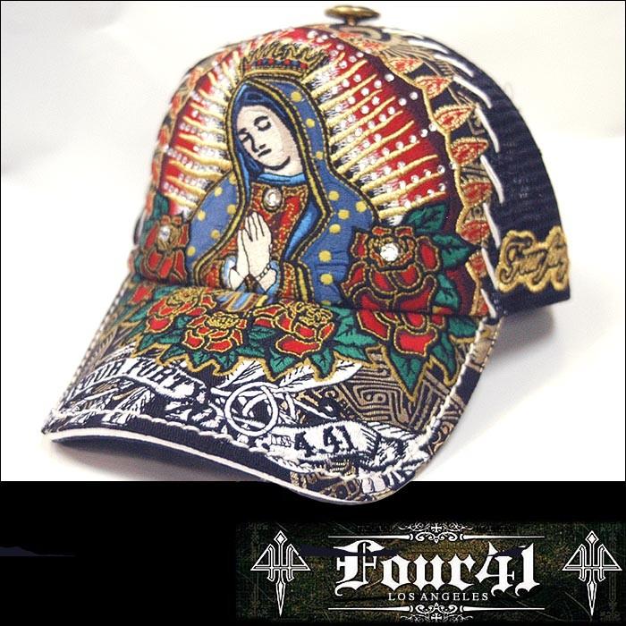 Four41 Los Angeles フォーフォーティーワン スワロフスキー キャップ