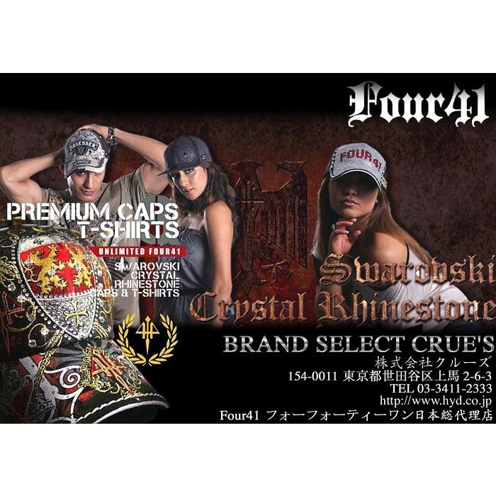 最終値下げ アメリカ製 FOUR 41 Los Angeles メンズ ラインストーン T
