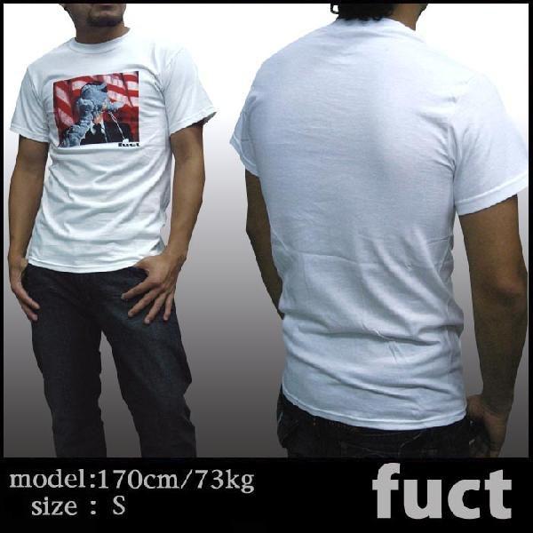 FUCT ファクト メンズ 半袖 Tシャツ ケ○ディー ホワイト ストリート
