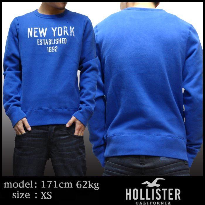 ホリスター メンズ スエット Hollister トレーナー New York ブルー ブランド ファッション カジュアル アメカジ スタイル 正規品 アバクロ 姉妹ブランド Hollister Long01 セレクトショップ クルーズ世田谷 通販 Yahoo ショッピング