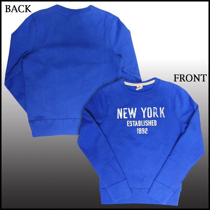 ホリスター メンズ スエット Hollister トレーナー New York ブルー ブランド ファッション カジュアル アメカジ スタイル 正規品 アバクロ 姉妹ブランド Hollister Long01 セレクトショップ クルーズ世田谷 通販 Yahoo ショッピング