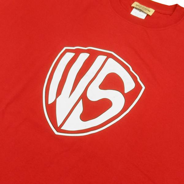 G-way メンズ 半袖 Tシャツ WS プリント 枠 ロゴ レッド WEST WEAR GFL 