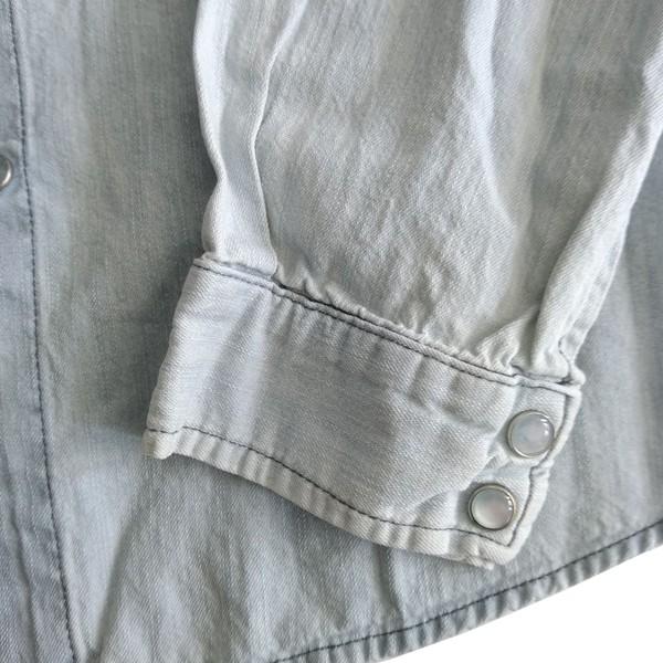 【未使用】RRL バンダナ柄 フレンチテリー ウエスタンシャツ メンズM バンダナ柄 ペイズリー ボックス ボヘミアン ウエスタンシャツ