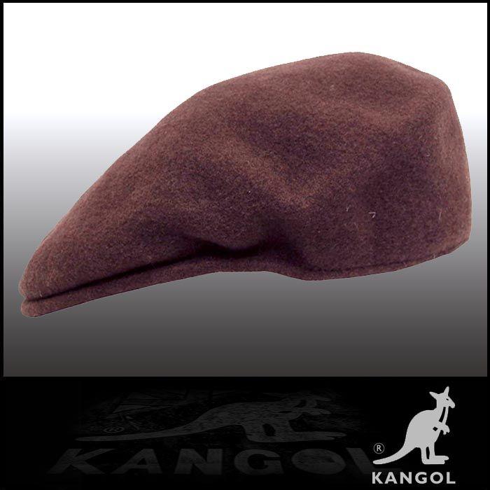 KANGOL（カンゴール） ハンチング タバコ ウール 504 ゴールドロゴ