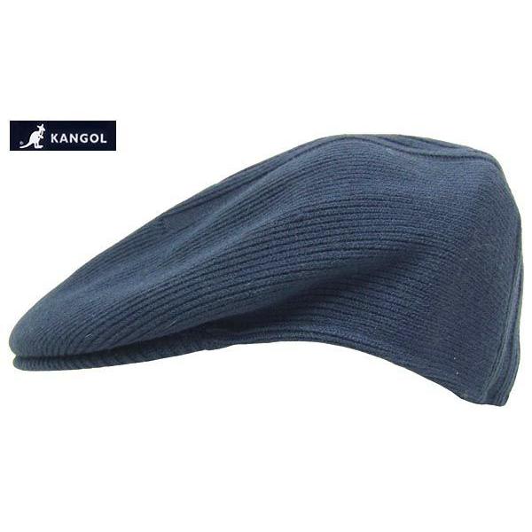 KANGOL（カンゴール） ストライプ ハンチング ブルー Hunting 504