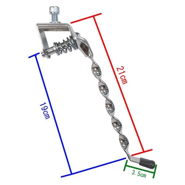 フラットツイスト キックスタンド クローム 自転車部品 ローチャリ