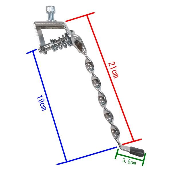 フラットツイスト キックスタンド クローム 自転車部品 ローチャリ ビーチクルーザー アクセサリー BMX チョッパー カスタム パーツ｜crs｜04