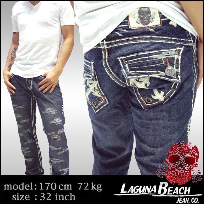 訳有り・アウトレット】LAGUNA BEACH メンズ デニム ストレート