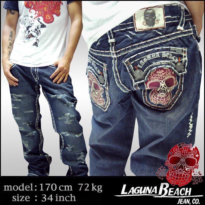 訳有り・アウトレット】LAGUNA BEACH メンズ デニム ストレート