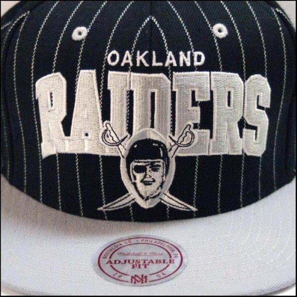 MITCHELL&NESS ミッチェル＆ネス スナップバック キャップ Oakland Raiders オークランド レイダース ブラック ストライプ 01 ストリート HIPHOP |  | 01