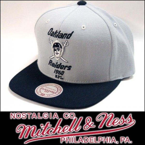MITCHELL&NESS ミッチェル＆ネス スナップバック キャップ Oakland Raiders オークランド レイダース グレー ブラック ストリート HIPHOP | 