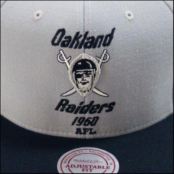 MITCHELL&NESS ミッチェル＆ネス スナップバック キャップ Oakland Raiders オークランド レイダース グレー ブラック ストリート HIPHOP |  | 01