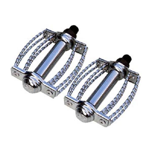 ダブルツイスト ペダル クローム 1/2インチ 自転車部品 ローチャリ