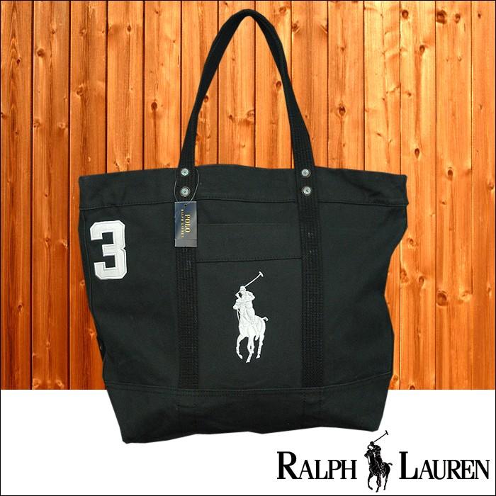 POLO RALPH LAUREN ポロ ラルフローレン ビッグポニー キャンバス トートバッグ ブラック ホワイト POLO RALPH  LAUREN : ralph-items02 : セレクトショップ クルーズ世田谷 - 通販 - Yahoo!ショッピング