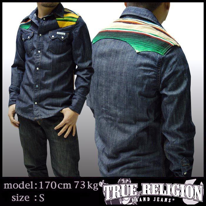 TRUE RELIGION　トゥルーレリジョン　デニムシャツ TRUE RELIGION（トゥルーレリジョン） メンズ デニム 長袖 ウェスタン
