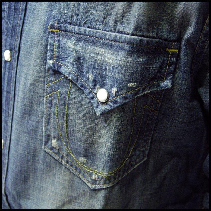 TRUE RELIGION（トゥルーレリジョン） メンズ デニム 長袖 ウェスタン