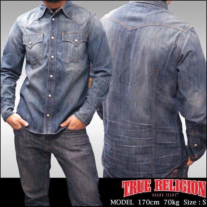 TRUE RELIGION（トゥルーレリジョン） メンズ デニム 長袖 ウェスタン 