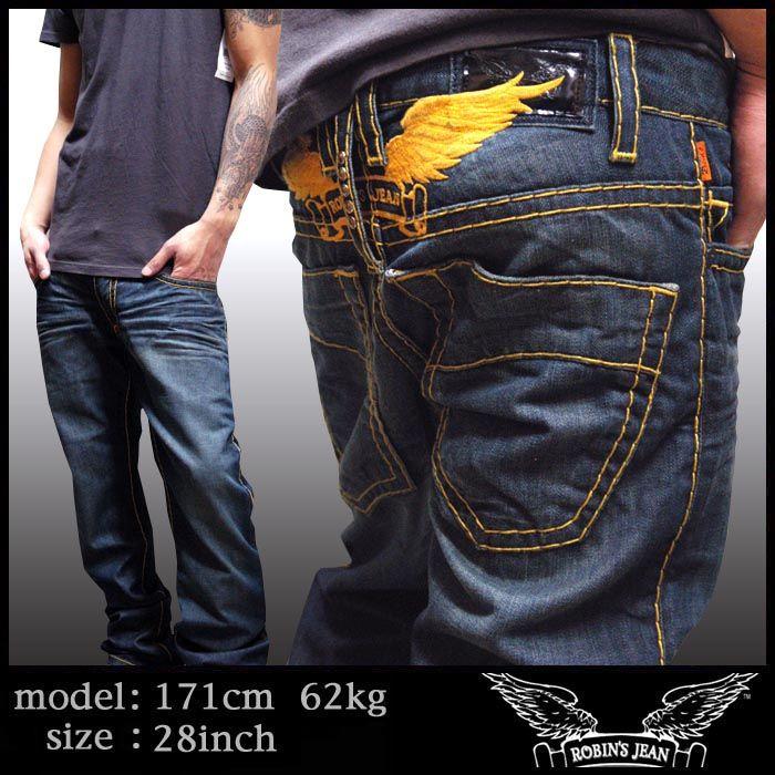 ROBIN'S JEAN ロビンズジーン メンズ デニム Heavy Stitch Smoky Dark
