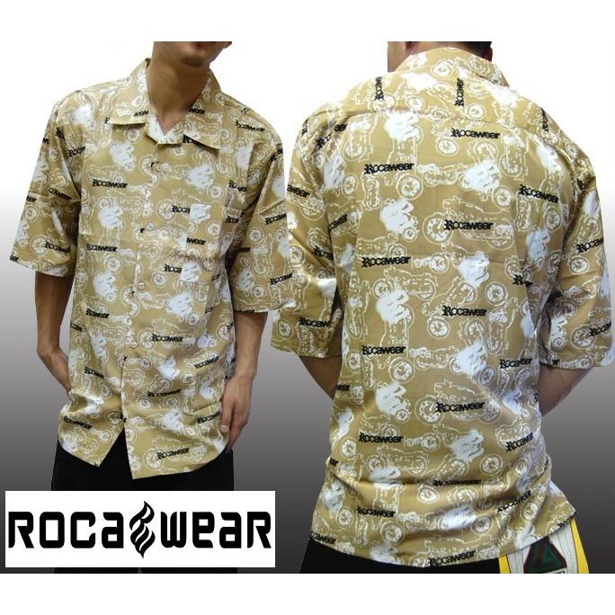 ROCAWEAR（ロカウェア） メンズ モーターサイクル シャツ カーキ