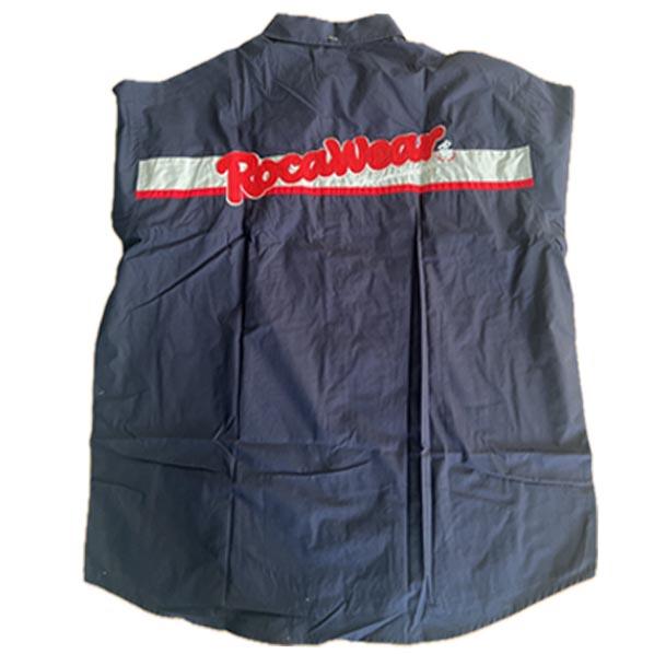 ROCAWEAR（ロカウェア） メンズ 半袖 シャツ ネイビー ボタンシャツ