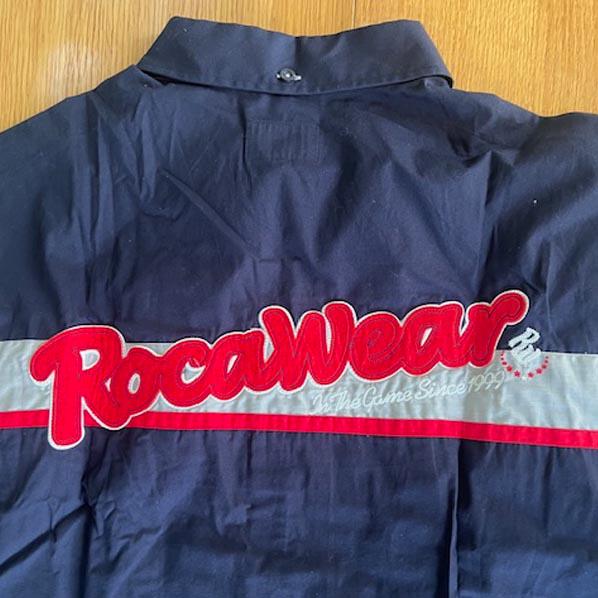 新品☆ ROCAWEAR ロカウェア ゲームシャツ バスケユニフォーム BBOY ROCAWEAR（ロカウェア） メンズ 半袖 シャツ ネイビー ボタンシャツ