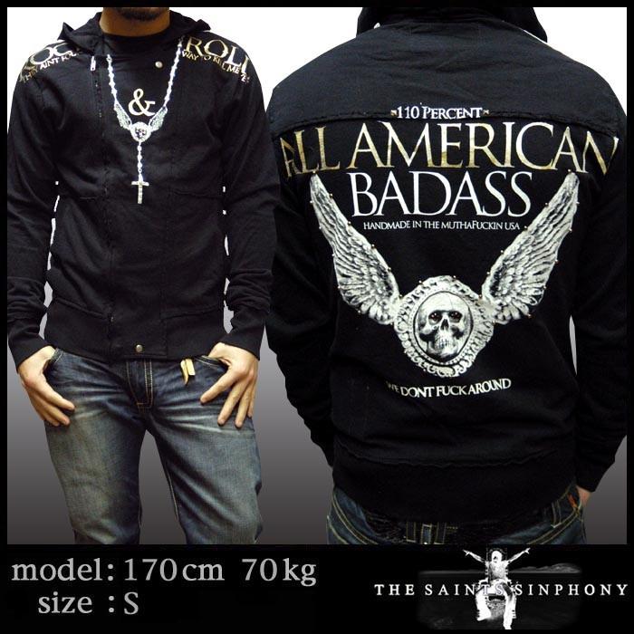 THE SAINTS SINPHONY セインツシンフォニー メンズ ジャケット ROOSEVELT ジップ パーカー セイントシンフォニー フーディー LAセレブ
