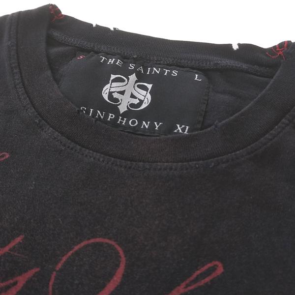 THE SAINTS SINPHONY セインツシンフォニー Tシャツ メンズ ブラック 