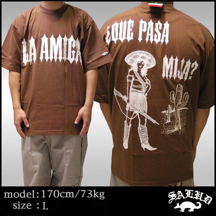 Salud サルー メンズ 半袖 Tシャツ ブラウン 010 チカーノ ファッション ローライダー スタイル 山崎廣明 ギャング Hiphop ヒップホップ Salud Tee07 セレクトショップ クルーズ世田谷 通販 Yahoo ショッピング