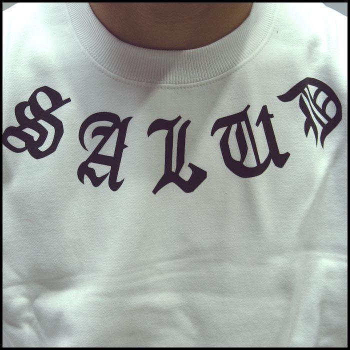 Salud サルー スウェット トレーナー ホワイト ブラック 005 1 チカーノ ファッション ローライダー スタイル 山崎廣明 ギャング Hiphop ヒップホップ Salud005 1 セレクトショップ クルーズ世田谷 通販 Yahoo ショッピング