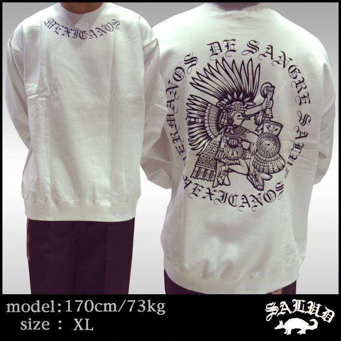 Salud サルー スウェット トレーナー ホワイト ブラック 014 1 チカーノ ファッション ローライダー スタイル 山崎廣明 ギャング Hiphop ヒップホップ Salud014 1 セレクトショップ クルーズ世田谷 通販 Yahoo ショッピング