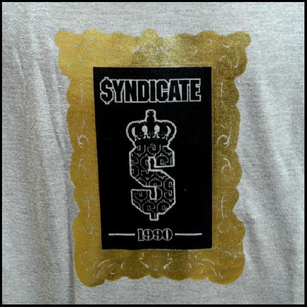 ライムシンジケート RHYME SYNDICATE メンズ ロゴ Tシャツ グレー 