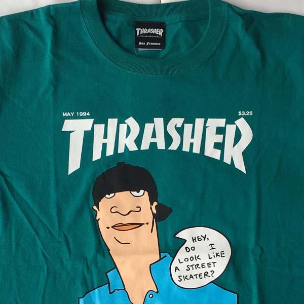 スラッシャー THRASHER メンズ ロゴ Tシャツ MAY 1994 GONZ COVER 