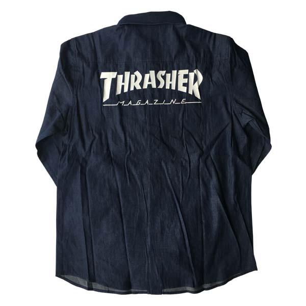 THRASHER（スラッシャー） メンズ コットン 長袖 ワーク シャツ