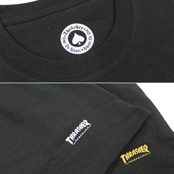THRASHER スラッシャー メンズ Tシャツ 2PIECES TEE ブラック
