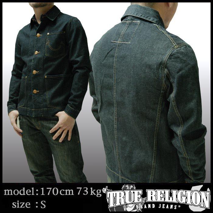 TRUE RELIGION トゥルーレリジョン メンズ デニムジャケット DINO BULE COLLAR WIDE GOODS ME ジャケット アウター 30 サファリ 掲載 ブランド