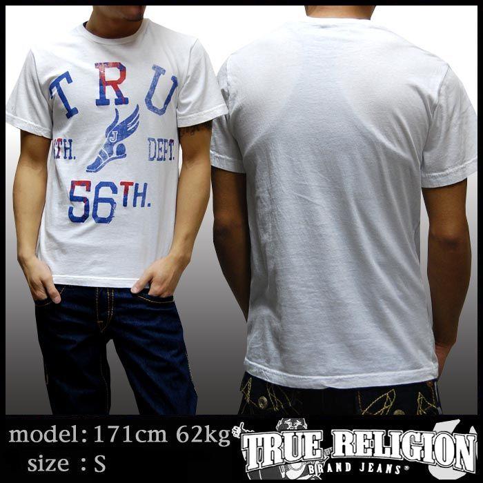 【新品未使用】TRUE RELIGION 半袖クロップドTシャツ ホワイト TRUE RELIGION（トゥルーレリジョン） メンズ TRUE RELIGION Tシャツ