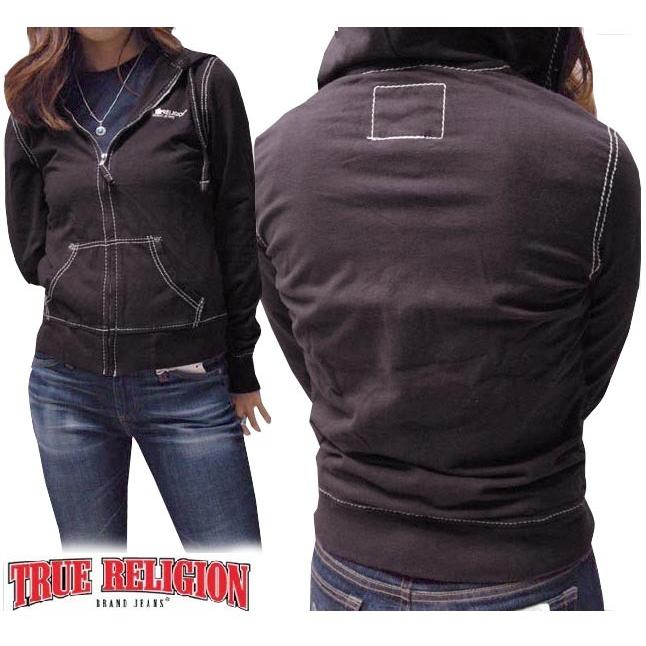 TRUE RELIGION トゥルーレリジョン レディース パーカー ATHLETIC HOOK UP ブラック ベリー フーディー サファリ 掲載 ブランド