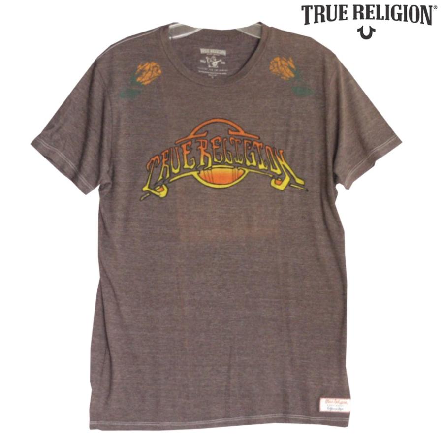 【訳あり・アウトレット】 トゥルーレリジョン メンズ TRUE RELIGION Tシャツ ROSE BOWL ブラウン ｔシャツ 半袖 シャツ セレブ 愛用 ブランド｜crs