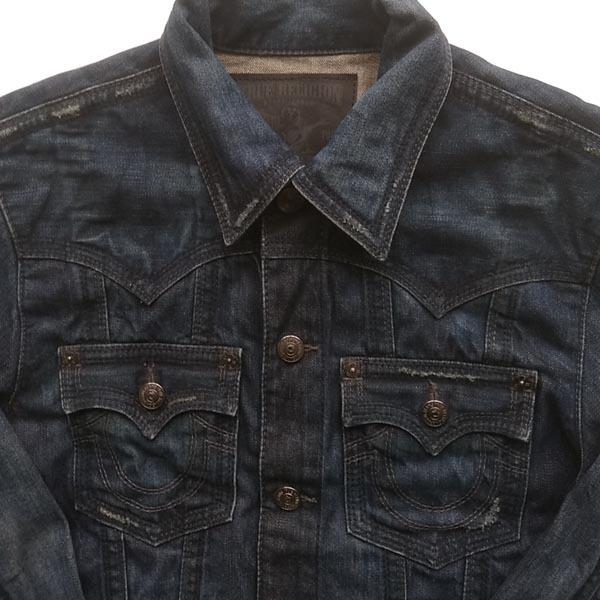 トゥルーレリジョン TRUE RELIGION QTデニムジャケット 黒後染 トゥルーレリジョン TRUE RELIGION QTデニムジャケット 黒後染