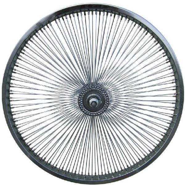 144本スポークホイール　ローチャリ　ホイール26インチ 144スポーク 20インチ ホイール フロント クローム 自転車部品