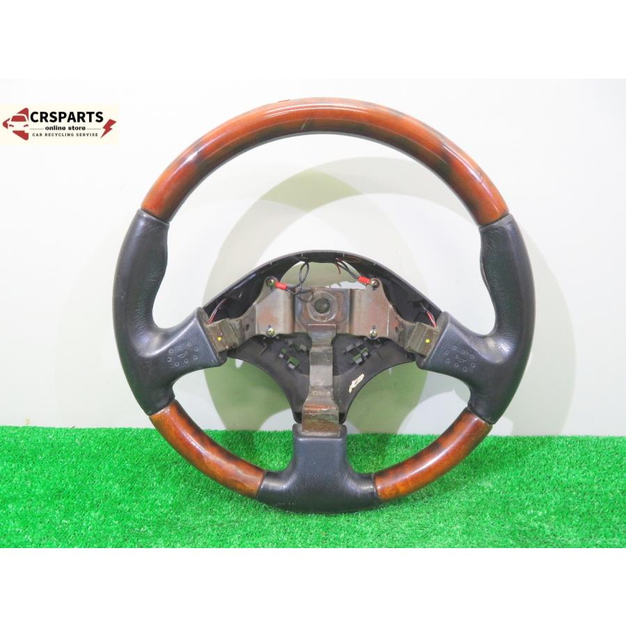 コペン L880K 純正 MOMO ウッド コンビ ステアリング ハンドル /No