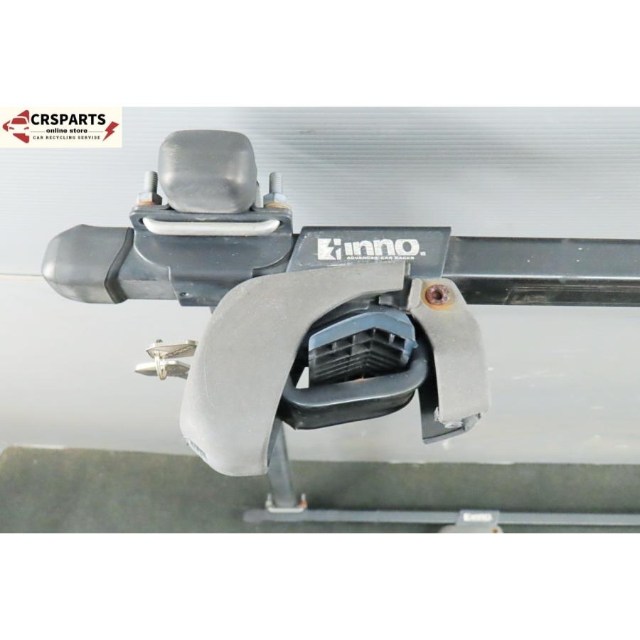 【即決】★送料込★ CARMATE inno カーメイト イノー ルーフ キャリア 天井 ラック キー付 ◆取外 L675S◆ 中古 14012の画像