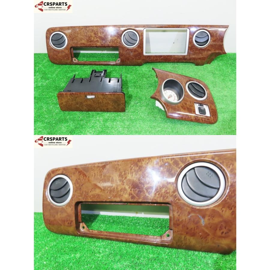 即決】☆送料込☆ ラパン HE21S 純正 木目 インパネ 4点セット タコ