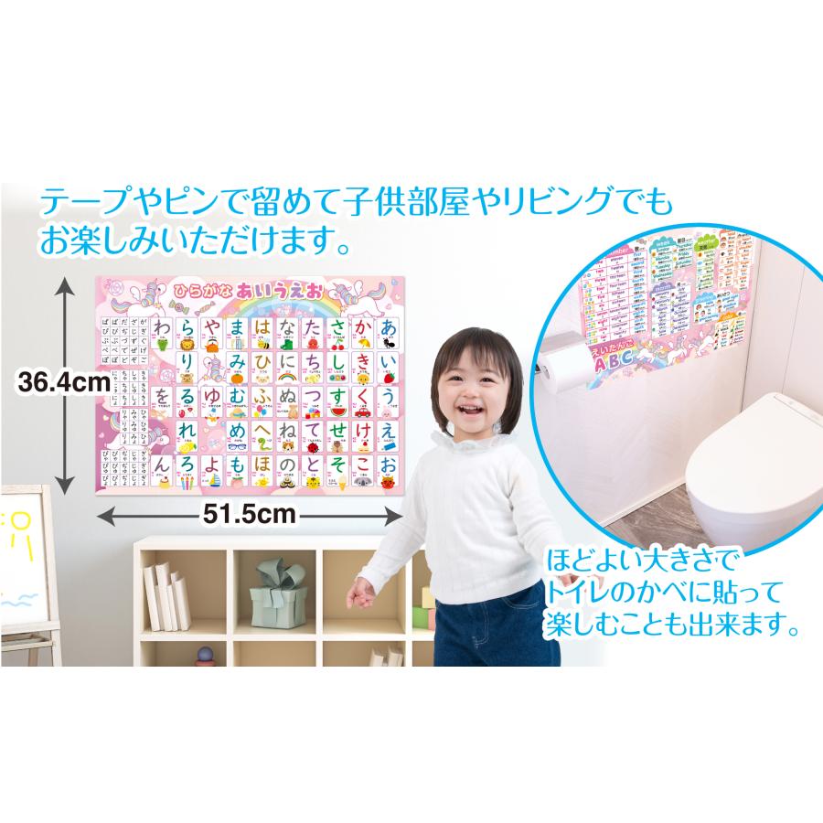 お風呂の学校 ひらがな＆カタカナ＆アルファベット ユニコーン お風呂