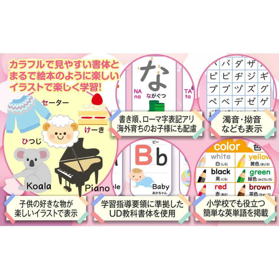 お風呂の学校 ひらがな＆カタカナ＆アルファベット ユニコーン お風呂