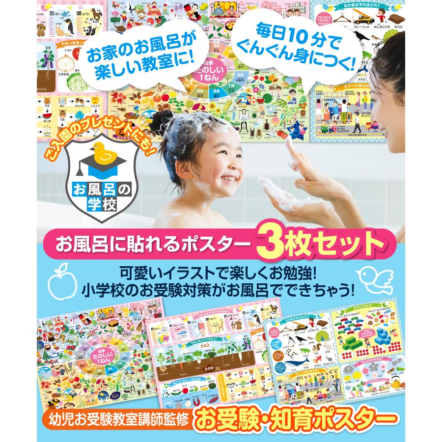 小学校受験　季節　季節カード (ミシン目あり) お風呂ポスター　季節のお勉強 小学校受験 季節 季節カード (ミシン目あり) 季節のお勉強 知育